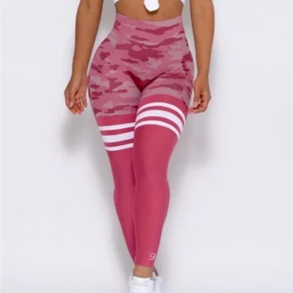 Bombshell Sportswear Pink Camouflage Thigh High Legging